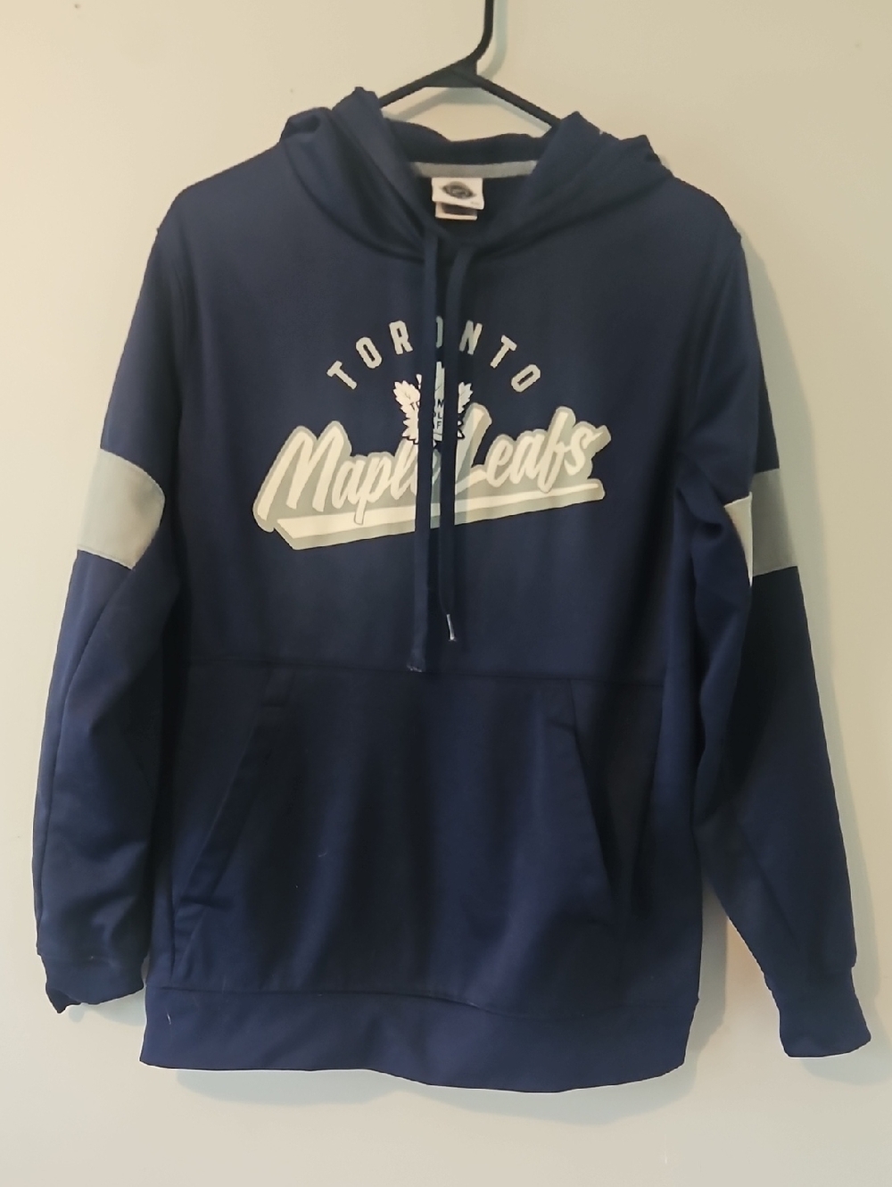 NHL Toronto Maple Leafs Navy Pullover Hoodie with White Logo